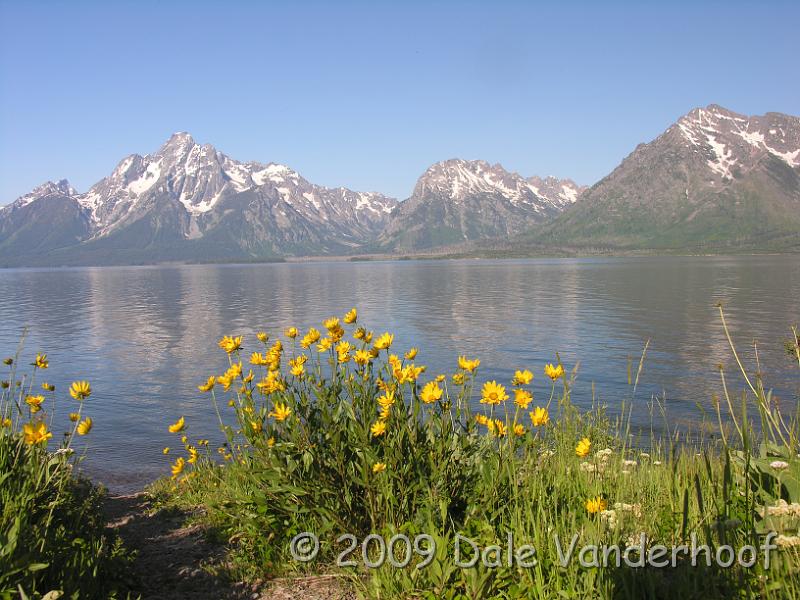 DSCN0102.JPG - We got to see the Tetons in all different kinds of situations--sunset, cloudy, clear, rainy, etc.